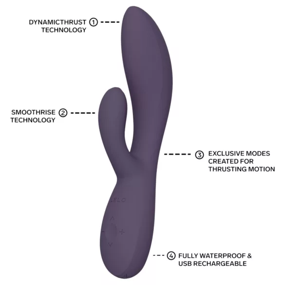 LELO - INA Thrust vibratore rabbit a spinta (viola)