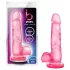 B Yours Sweet N Hard 4 - dildo con testicoli - 18cm - rosa