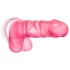 B Yours Sweet N Hard 4 - dildo con testicoli - 18cm - rosa