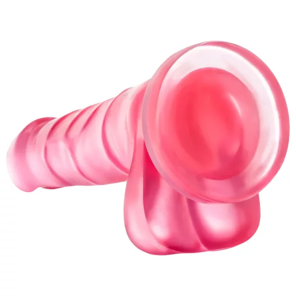 B Yours Sweet N Hard 4 - dildo con testicoli - 18cm - rosa