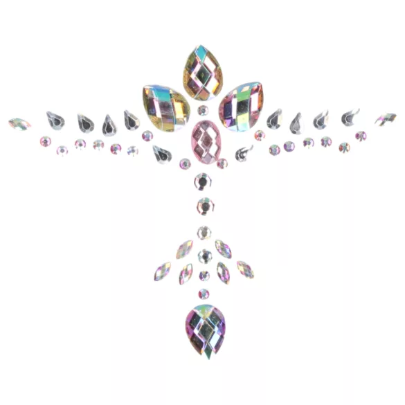 Le Désir - decorazione décolleté adesiva - effetto glitter arcobaleno