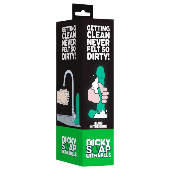S-Line - Dicky - sapone a forma di pene luminoso con testicoli (265 g)