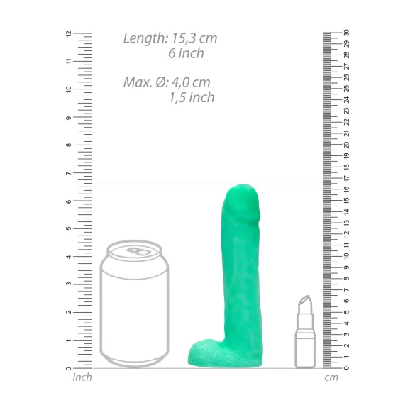 S-Line - Dicky - sapone a forma di pene luminoso con testicoli (265 g)