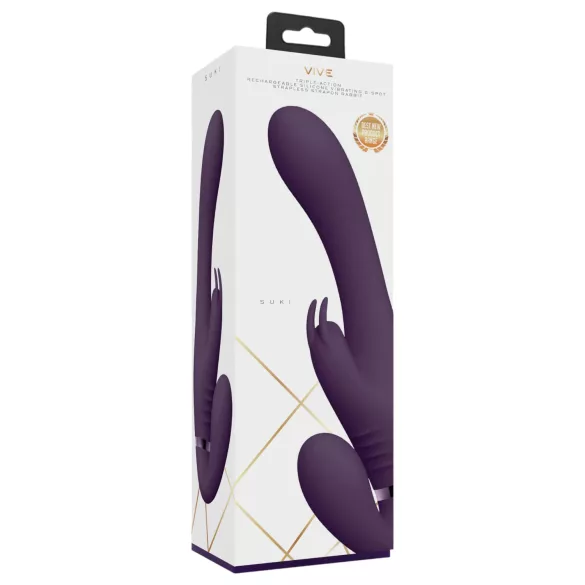 Vive Suki - vibratore indossabile senza cinghie - viola
