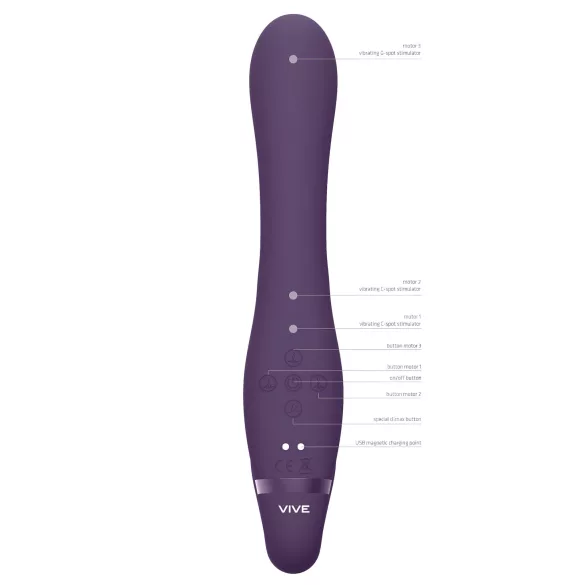 Vive Suki - vibratore indossabile senza cinghie - viola