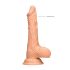 RealRock - dildo realistico con testicoli - 17cm - colore naturale