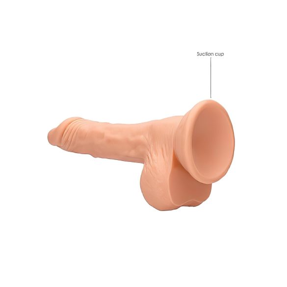 RealRock - dildo realistico con testicoli - 17cm - colore naturale