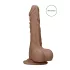 RealRock - dildo realistico con testicoli 17cm - colore scuro