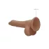 RealRock - dildo realistico con testicoli 17cm - colore scuro