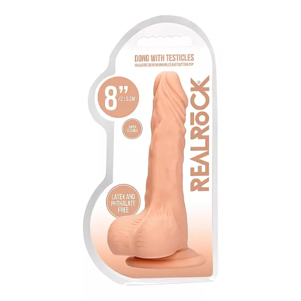 RealRock - dildo realistico con testicoli - 20cm naturale