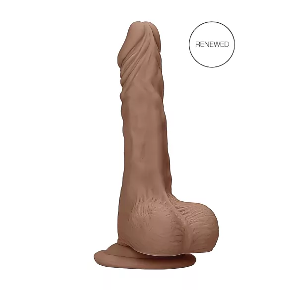 RealRock - dildo realistico con testicoli 25cm - colore naturale scuro