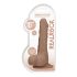 RealRock Dong 10 - dildo realistico con testicoli (25 cm) - naturale scuro