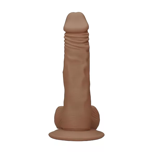RealRock - dildo realistico con testicoli 25cm - colore naturale scuro