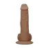 RealRock - dildo realistico con testicoli 25cm - colore naturale scuro