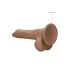 RealRock Dong 10 - dildo realistico con testicoli (25 cm) - naturale scuro