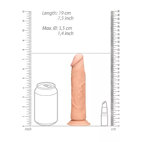 RealRock - dildo realistico 17cm - colore naturale