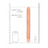 RealRock Doppio Dong 14 - doppio dildo (36cm) - naturale