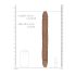 RealRock Double Dong 14 - Doppio Dildo (36cm) - Naturale Scuro