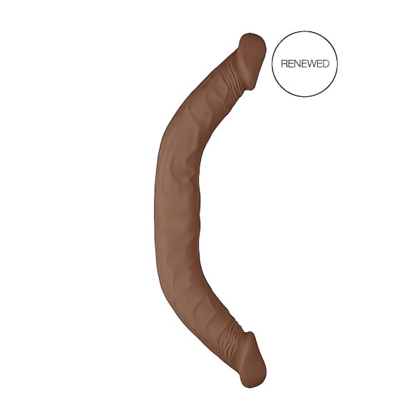 RealRock Double Dong 18 - doppio dildo 46 cm - naturale scuro