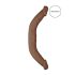 RealRock Double Dong 18 - doppio dildo 46 cm - naturale scuro