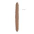 RealRock Double Dong 18 - doppio dildo 46 cm - naturale scuro