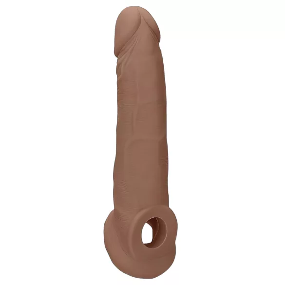 RealRock - guaina fallo realistico - 21,5 cm - colore naturale scuro