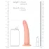 RealRock Slim - dildo realistico - 15,5 cm - color carne