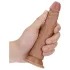 RealRock - dildo realistico slim 15,5 cm - colore naturale scuro