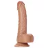 RealRock - dildo con ventosa e testicoli - 15,5cm - colore nero naturale