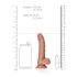 RealRock - dildo con ventosa e testicoli - 15,5cm - colore nero naturale