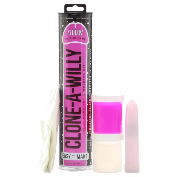 Clone-a-Willy - kit per calco pene luminoso - rosa