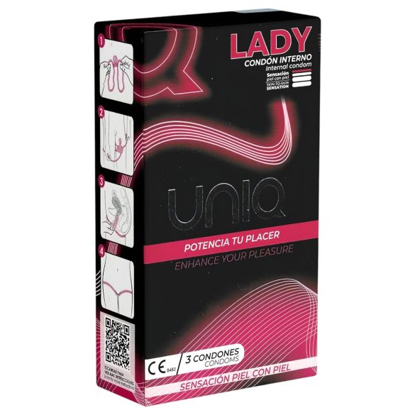 Uniq Lady - preservativi donna - 3 pezzi
