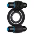 Doc Johnson Optimale - anello fallico doppio vibrante (nero)