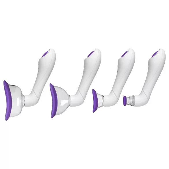 Doc Johnson Intimate - set di pompe aspiranti vibranti (viola)