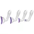 Doc Johnson Intimate - set di pompe aspiranti vibranti (viola)