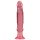 Dildo anale Crystal Jellies con ventosa (rosa)