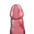 Crystal Jellies - dildo anale rosa con ventosa