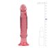 Crystal Jellies - dildo anale rosa con ventosa