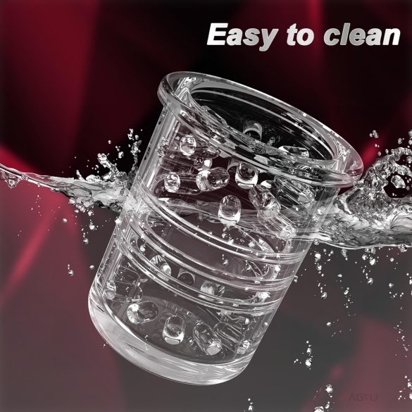 AlvUp - masturbatore rotante e spingente - nero