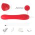 Bestoy - vibratore rosso per il punto G con linguetta