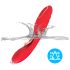 Bestoy - vibratore rosso per il punto G con linguetta
