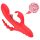 Bestoy - Vibratore a 3 punte con lingua (rosso)