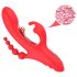 Bestoy - Vibratore a 3 punte con lingua (rosso)