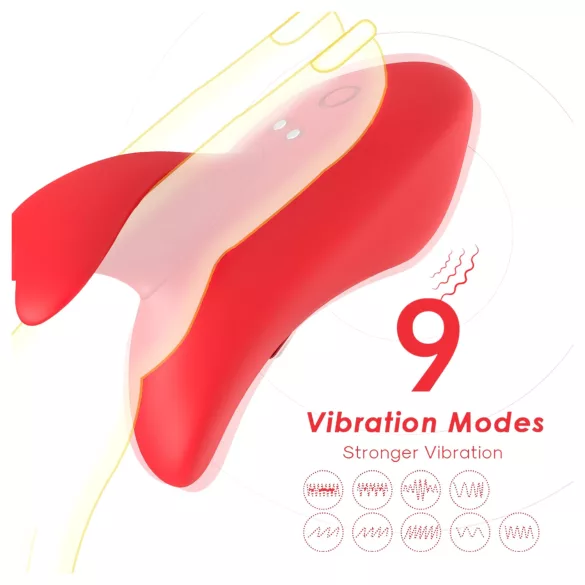 Bestoy - vibratore da dito ricaricabile - silicone rosso
