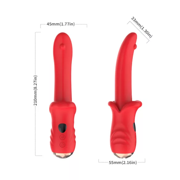Bestoy - vibratore punto G impermeabile - rosso