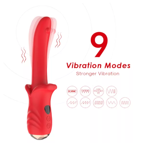 Bestoy - vibratore punto G impermeabile - rosso