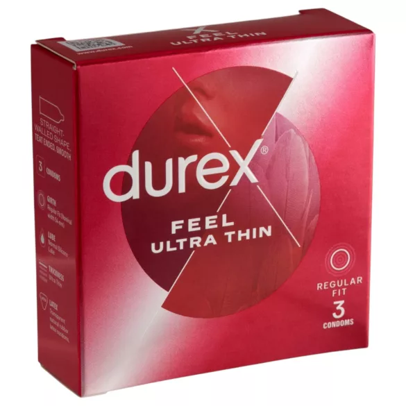 Durex Feel Ultra Thin - preservativo ultra sottile realistico (3 pezzi)