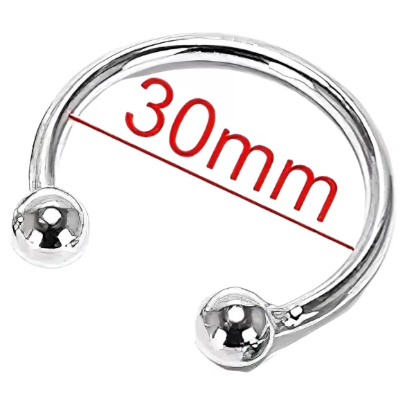 Anello per glande in acciaio inox - per ritardare l’eiaculazione (30mm)