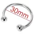 Anello per glande in acciaio inox - per ritardare l’eiaculazione (30mm)