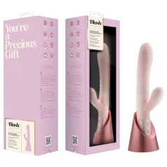   Blush Fraya - vibratore rabbit con stimolatore clitorideo - silicone rosa